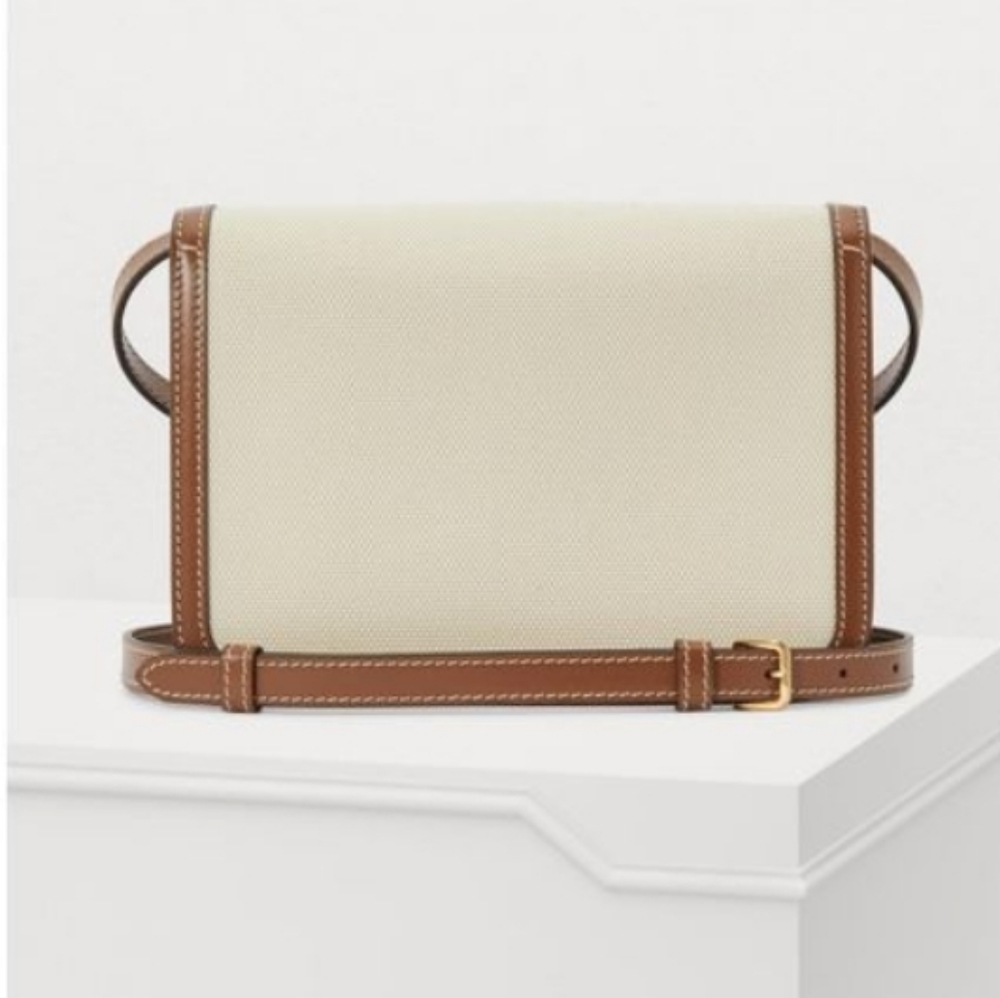 NWT$2150 Burberry TB Canvas Leather Crossbody Bag - Picture 6 of 16